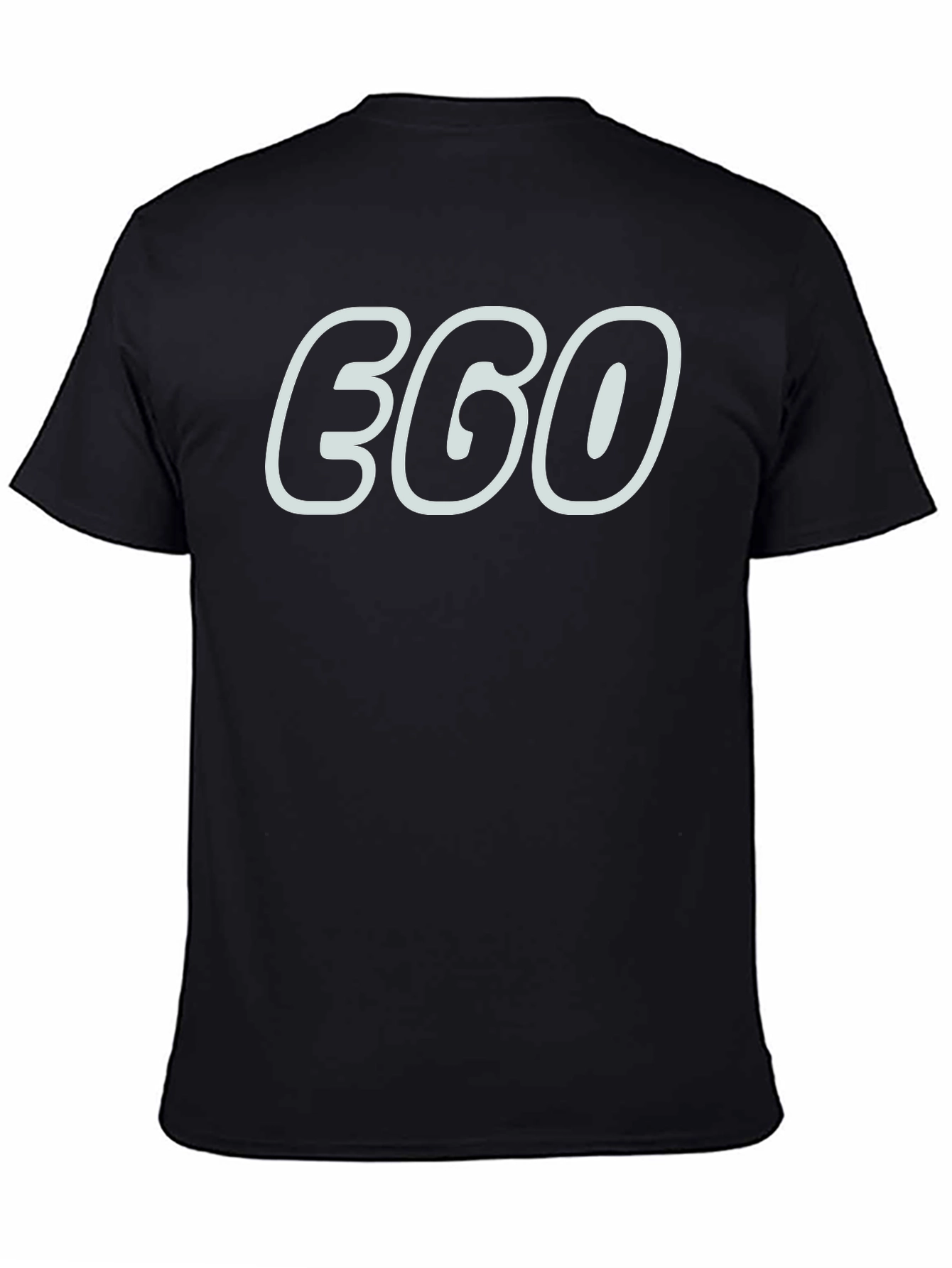 EGO Graphic Print Black T-Shirt