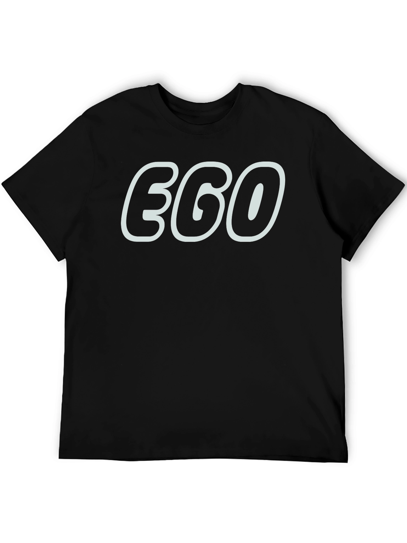 EGO Graphic Print Black T-Shirt