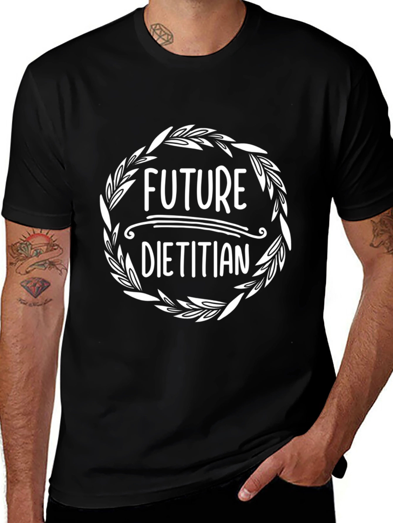 Future Dietitian Black T-Shirt - Nutrition Career Tee
