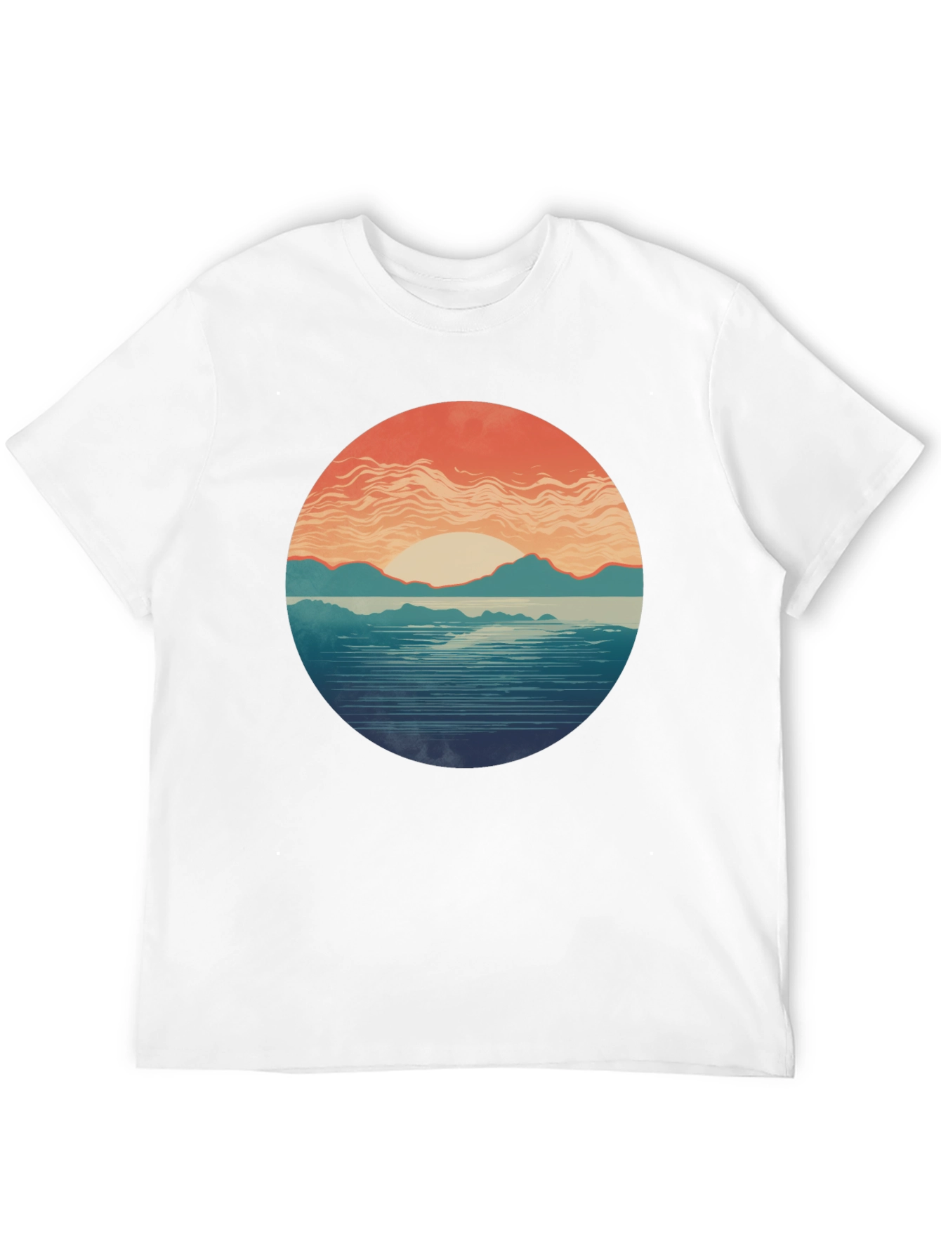 Sunset Graphic Tee - Stylish Nature Print