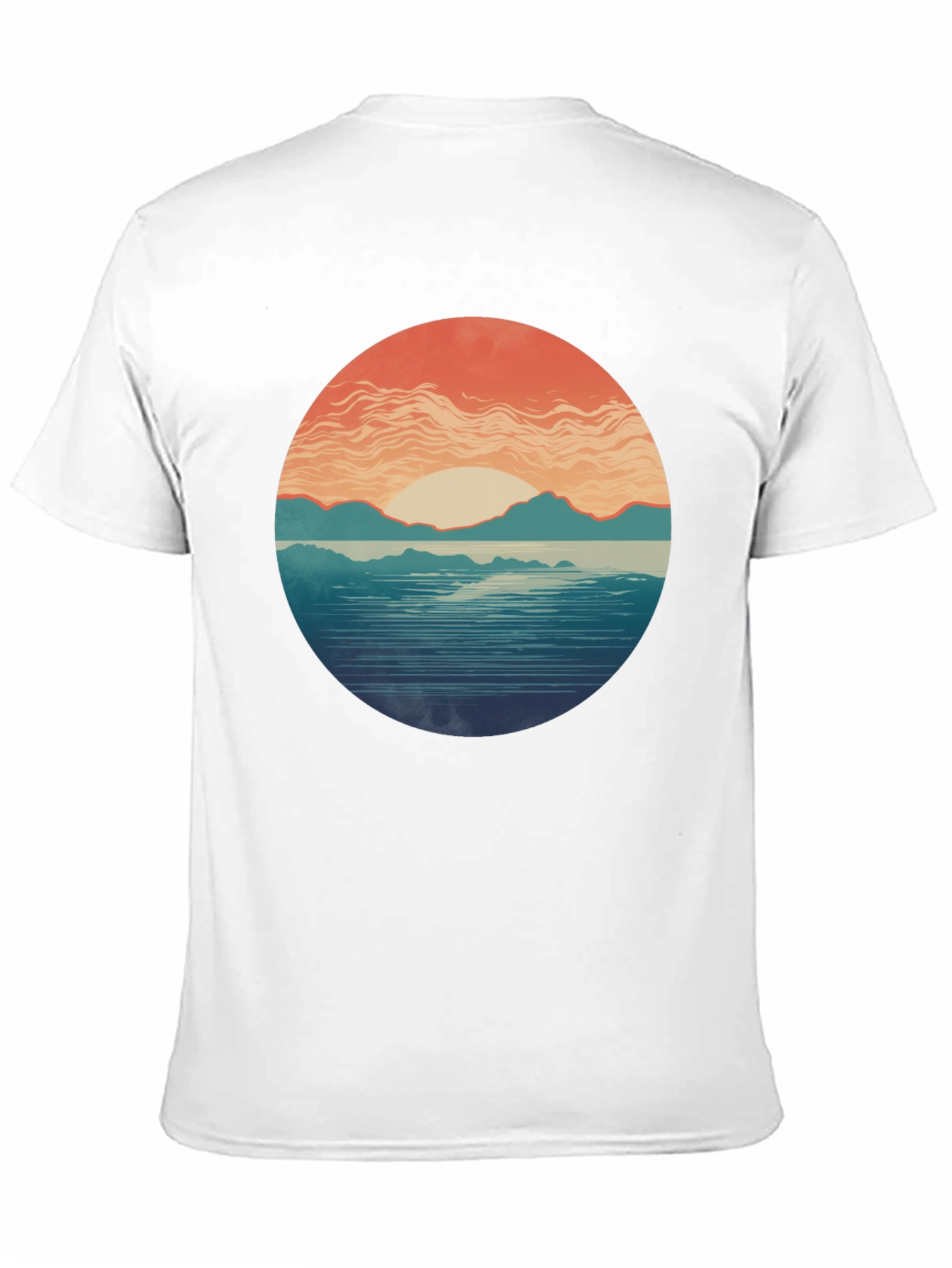 Sunset Graphic Tee - Stylish Nature Print