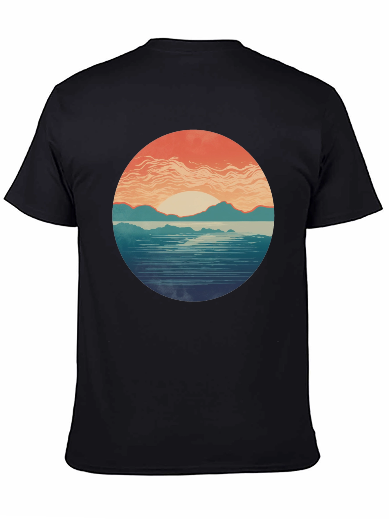Sunset Graphic Tee - Stylish Nature Print