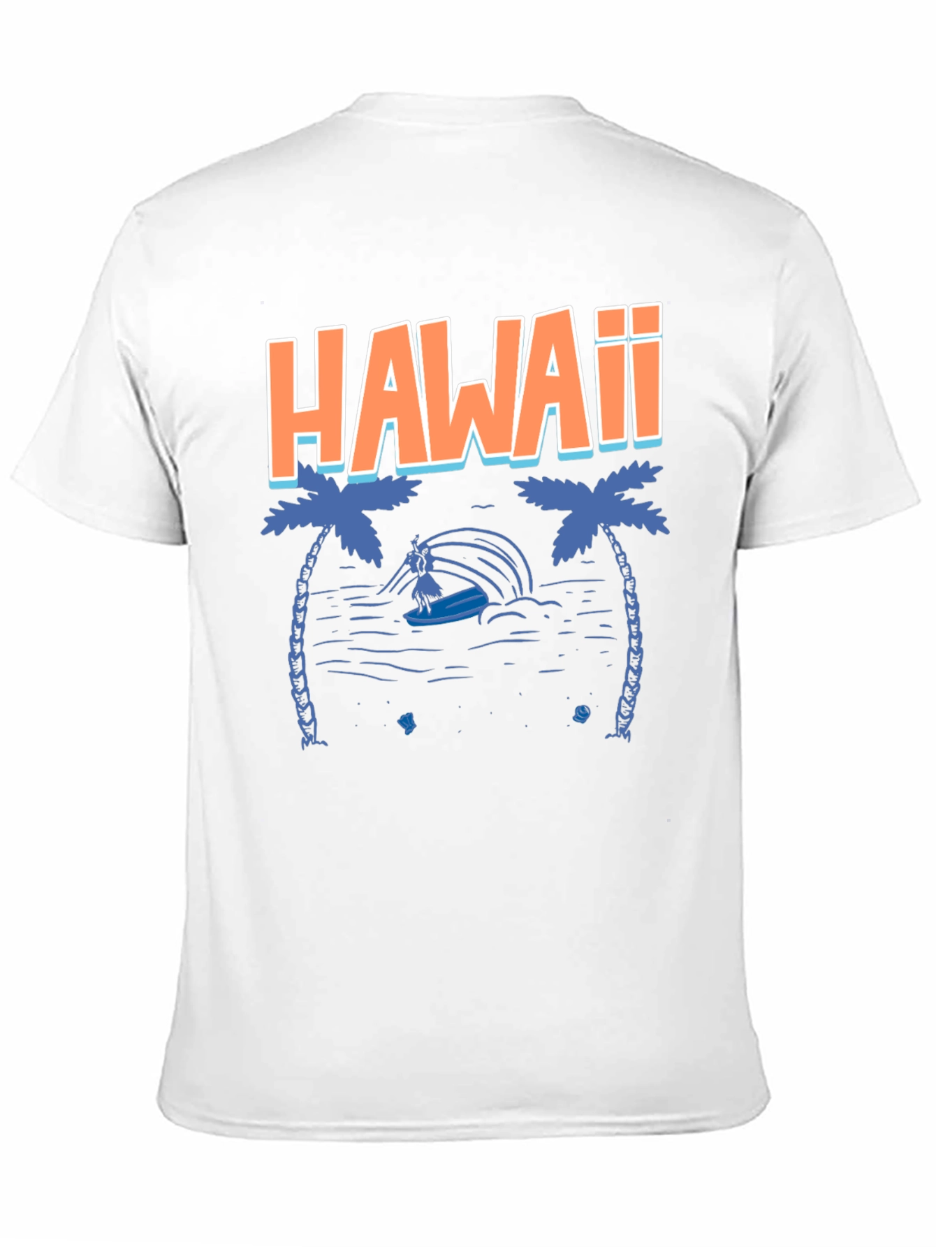 Hawaii Graphic Tee - Tropical Island Surfer T-Shirt
