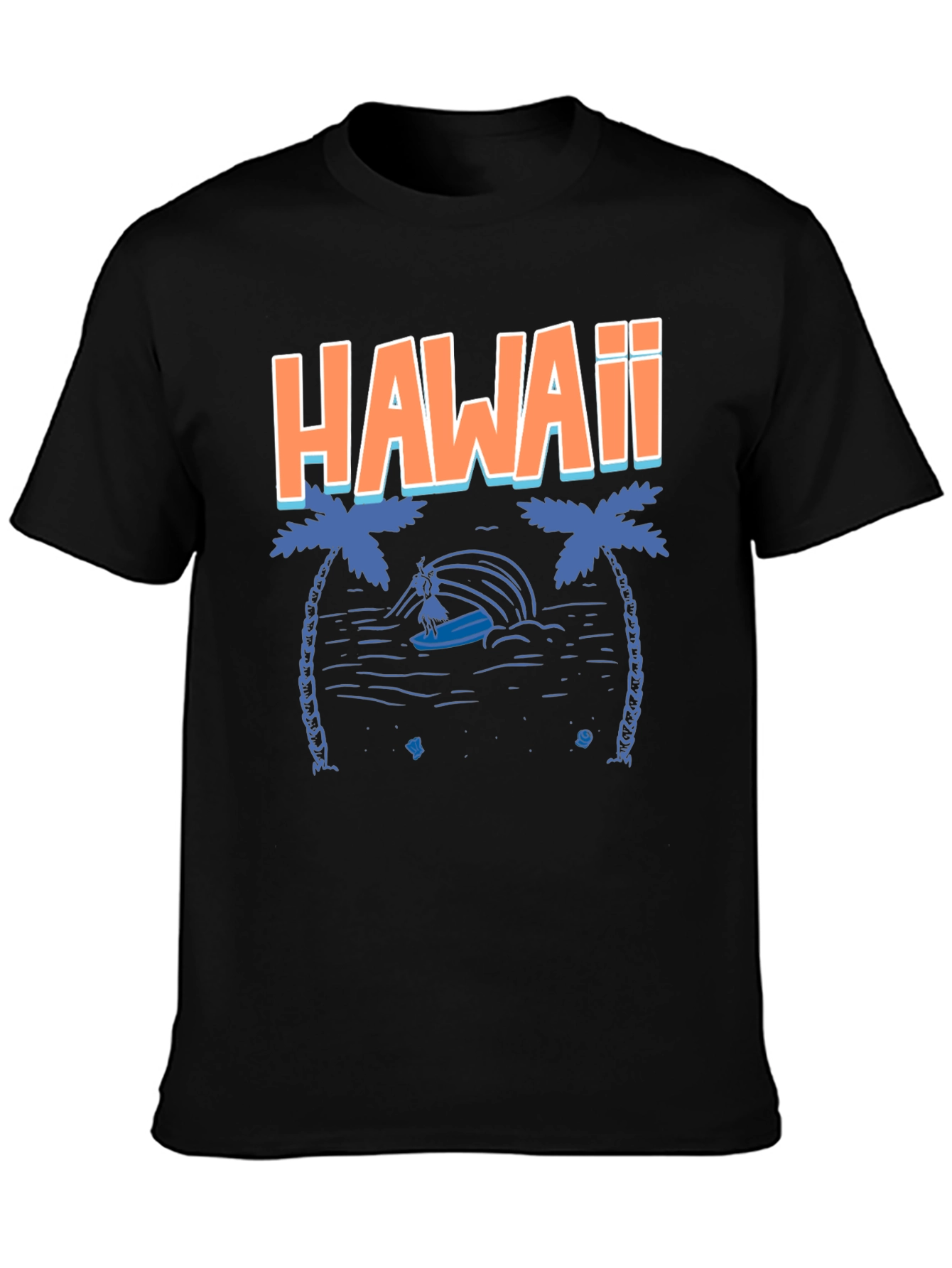 Hawaii Graphic Tee - Tropical Island Surfer T-Shirt