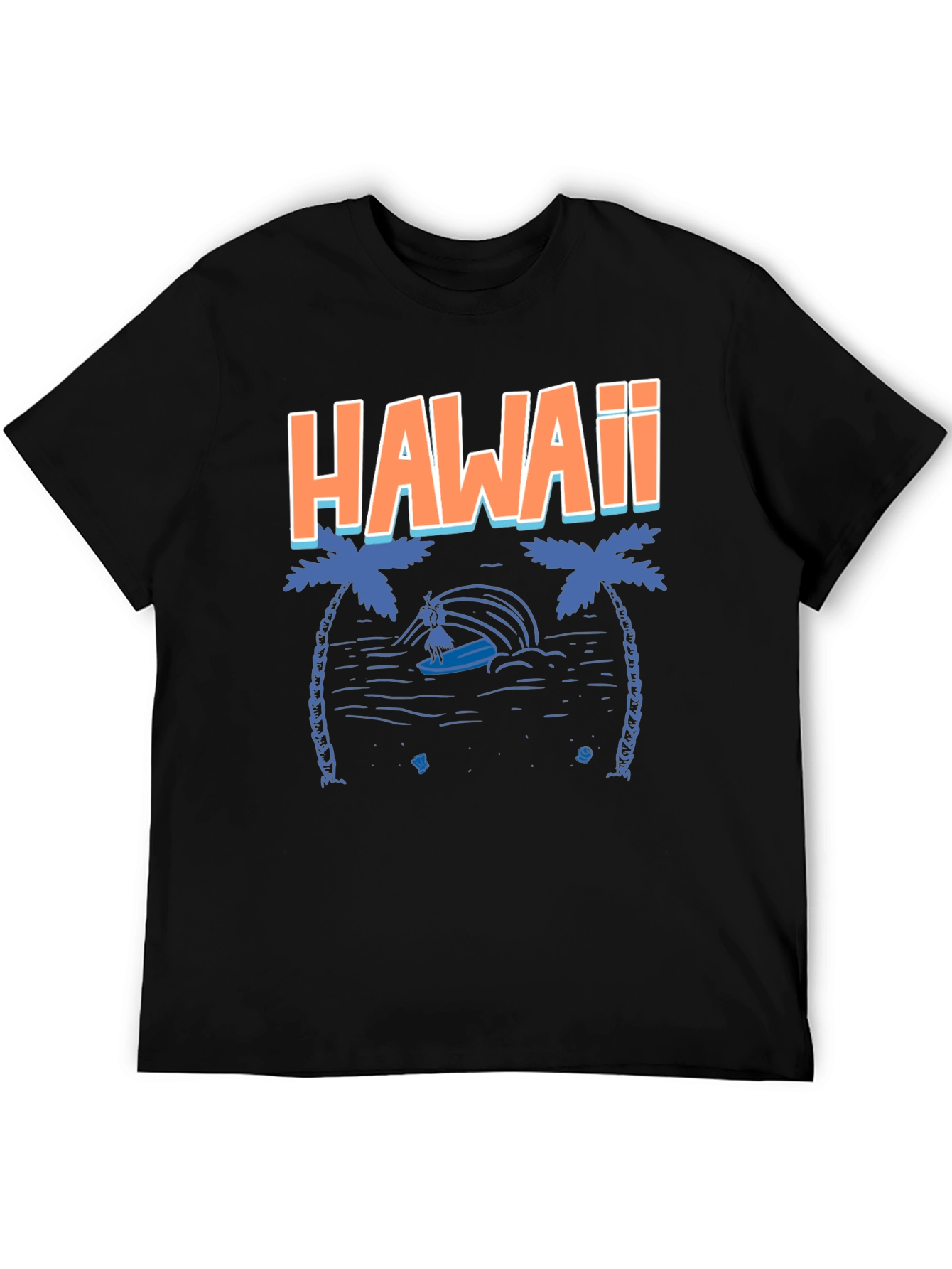 Hawaii Graphic Tee - Tropical Island Surfer T-Shirt