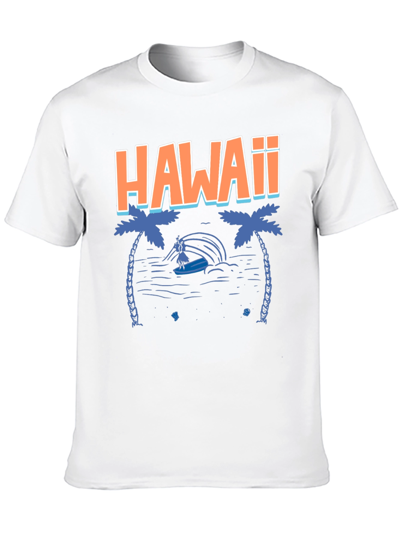 Hawaii Graphic Tee - Tropical Island Surfer T-Shirt