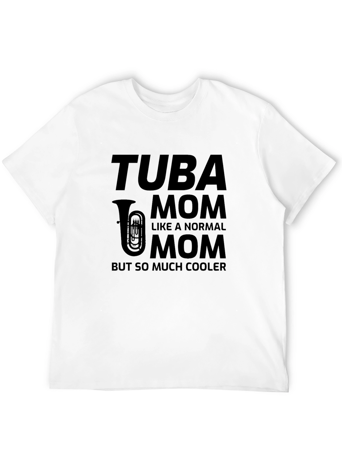 Tuba Mom Black Graphic Tee - So Much Cooler