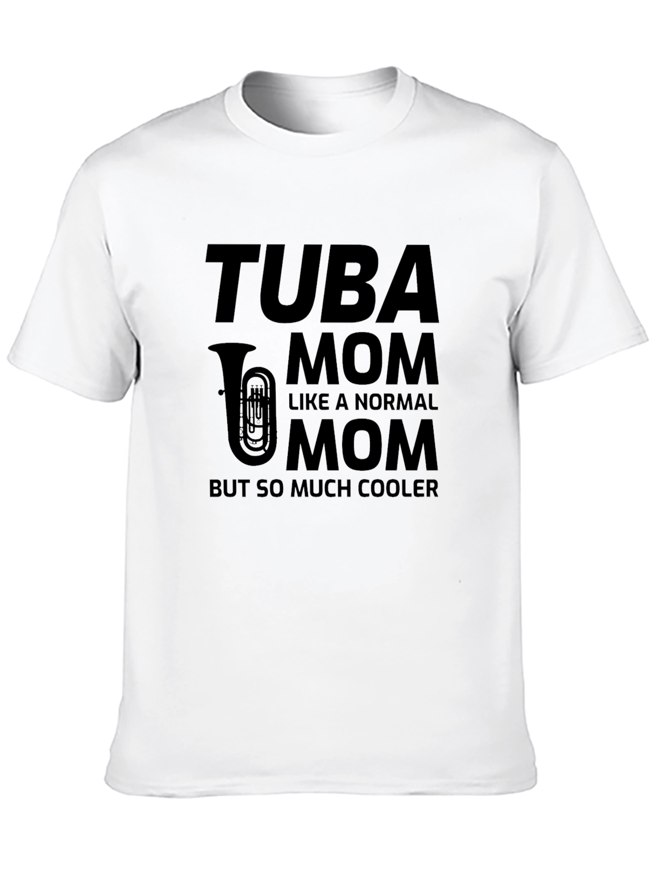 Tuba Mom Black Graphic Tee - So Much Cooler