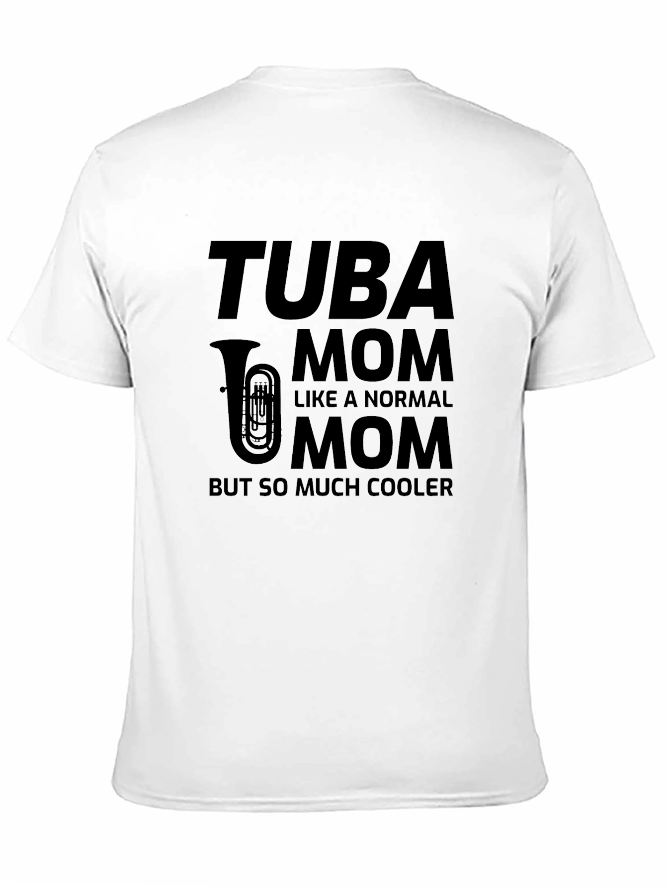 Tuba Mom Black Graphic Tee - So Much Cooler