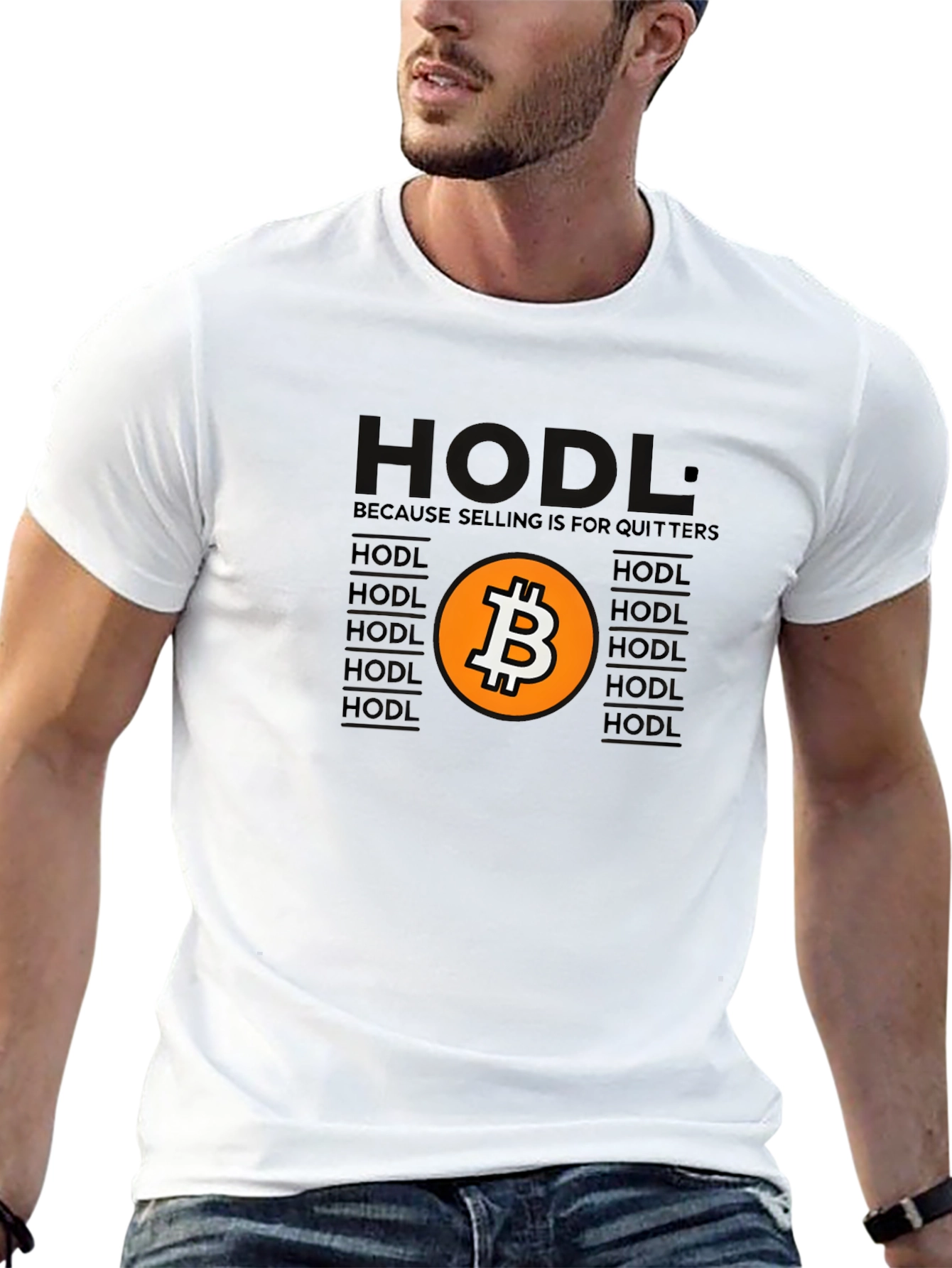 HODL Bitcoin Graphic Tee - Crypto Investor T-Shirt