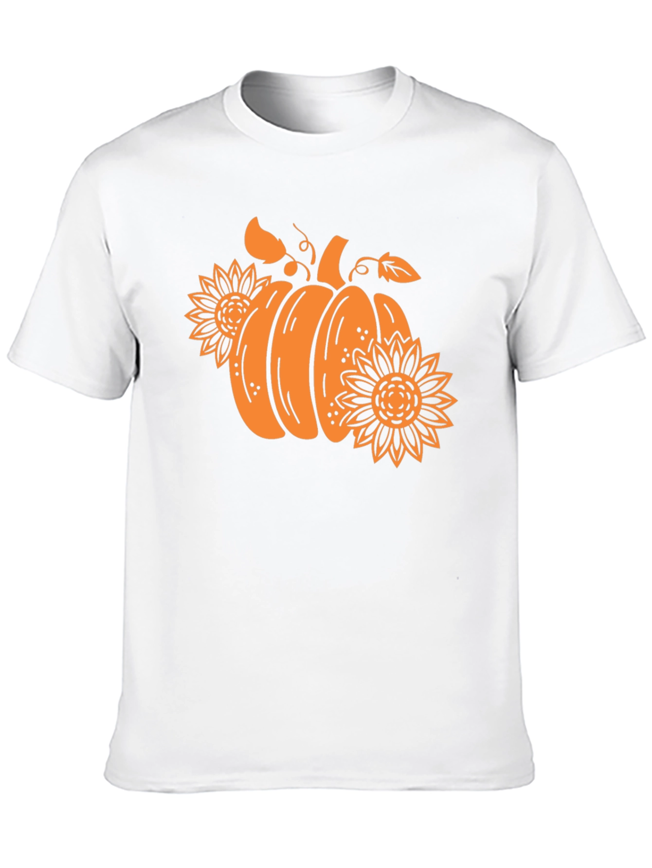 Pumpkin & Sunflower Graphic Tee - Fall Vibes