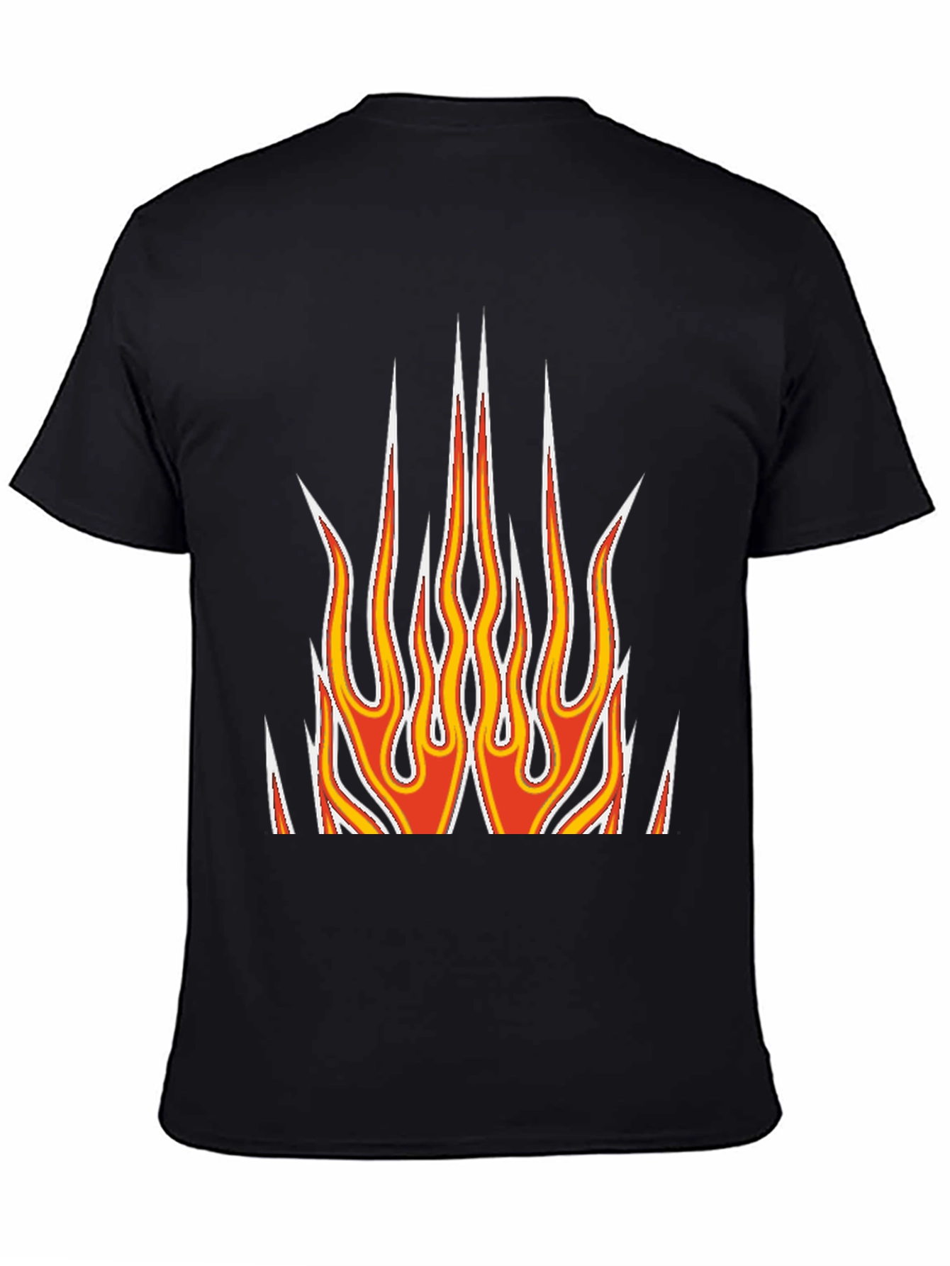 Flame Graphic Black T-Shirt