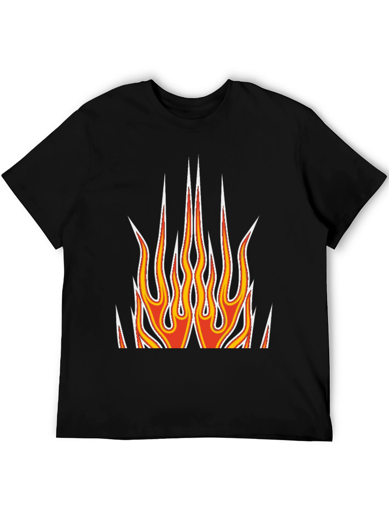 Flame Graphic Black T-Shirt