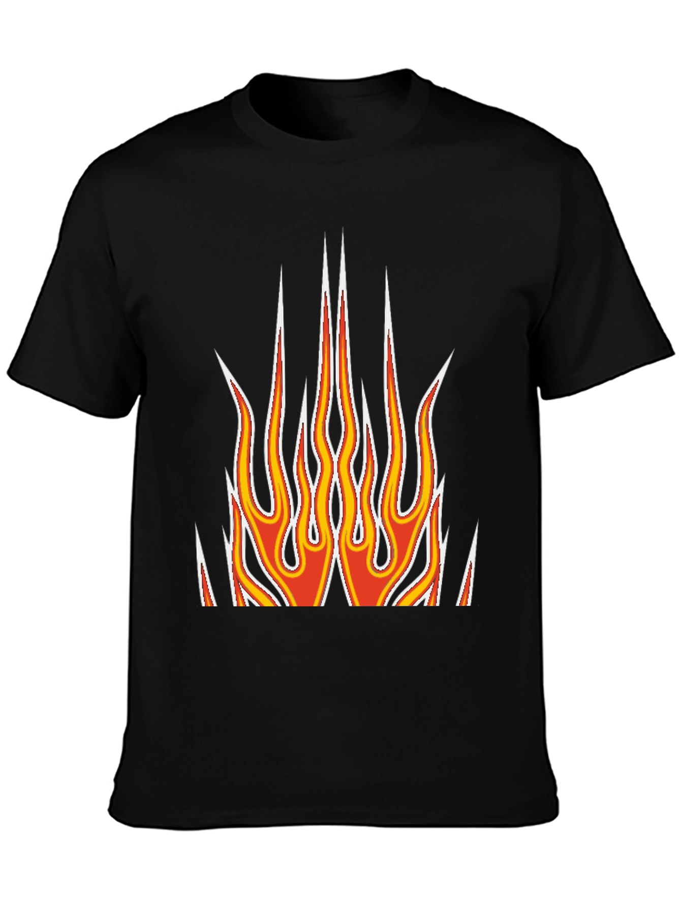 Flame Graphic Black T-Shirt