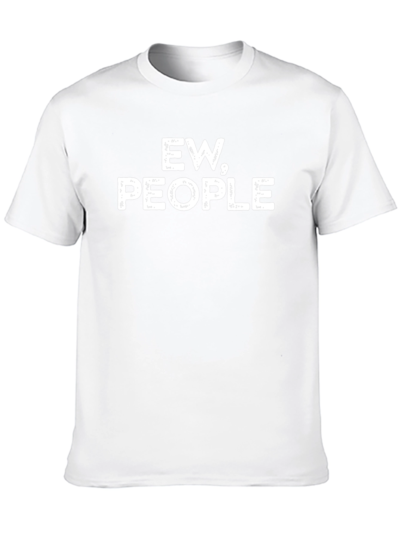 Ew People Graphic Tee - Black Casual T-Shirt