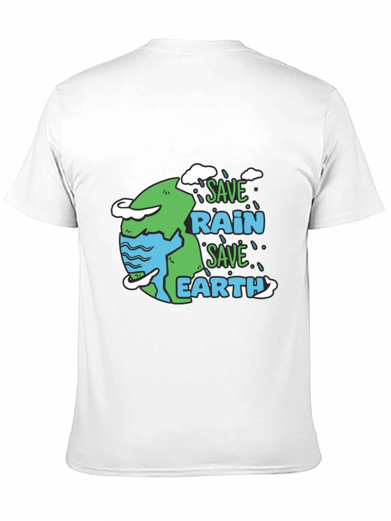 Save Rain Save Earth Graphic T-Shirt