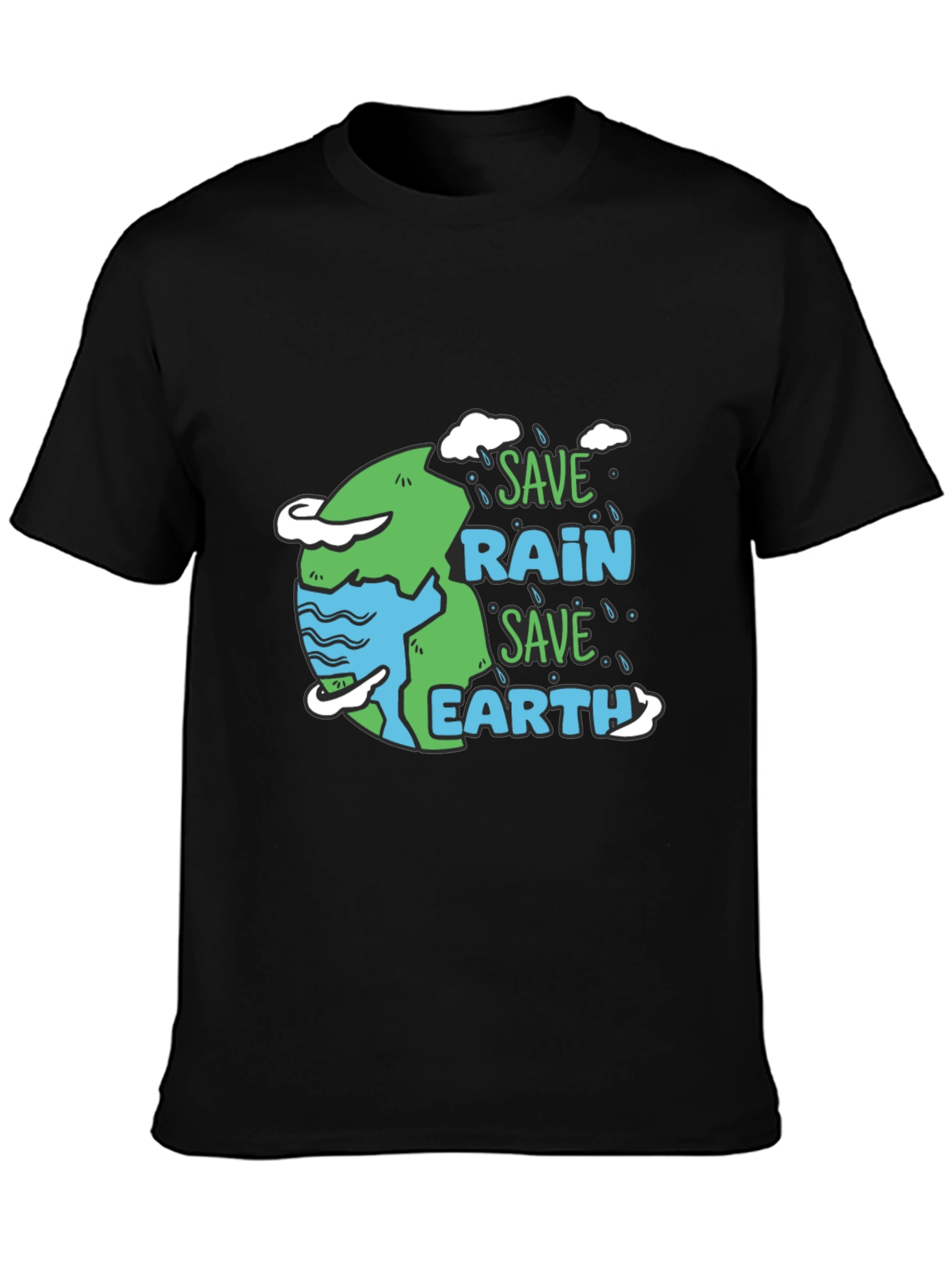 Save Rain Save Earth Graphic T-Shirt