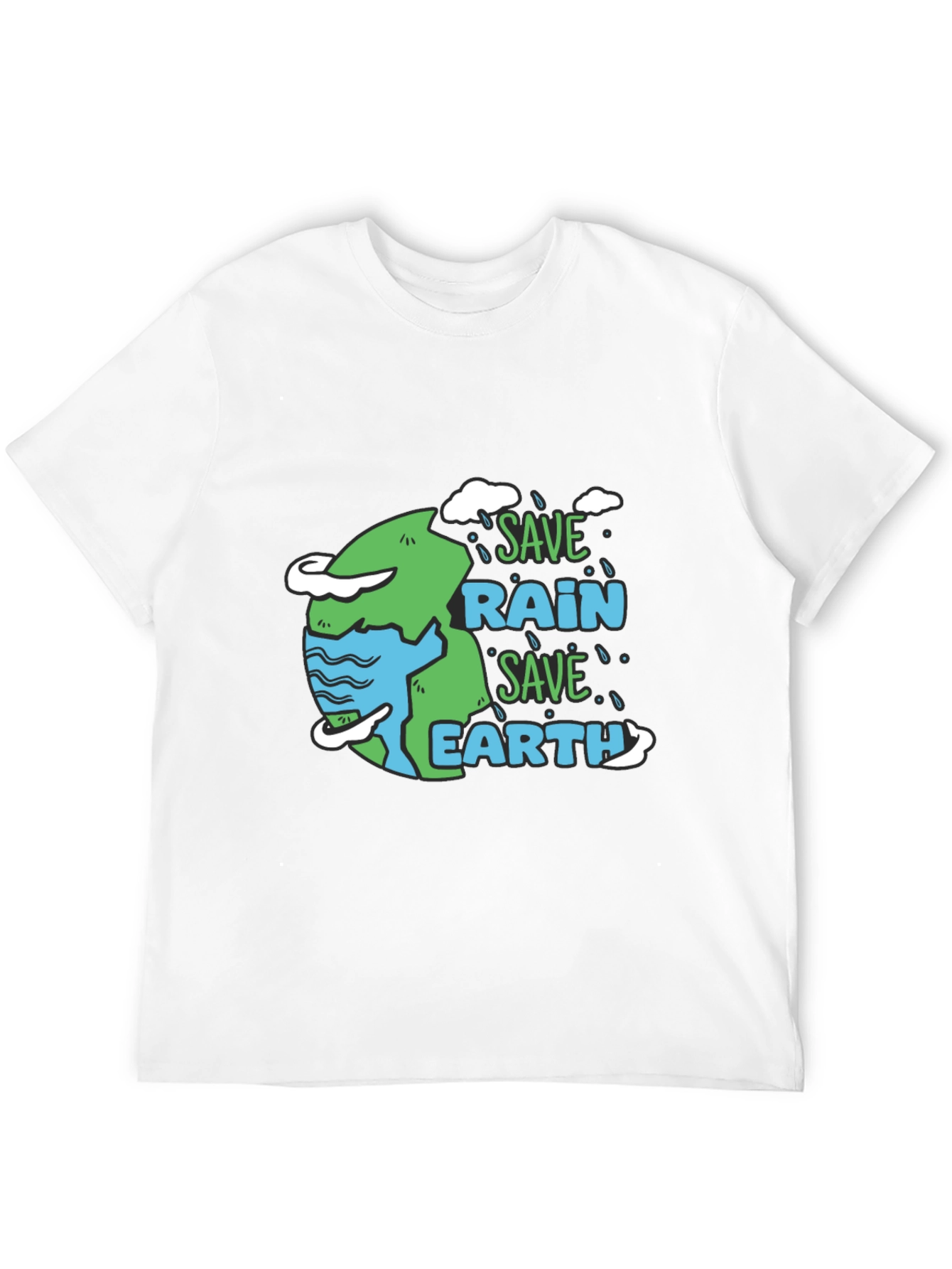 Save Rain Save Earth Graphic T-Shirt