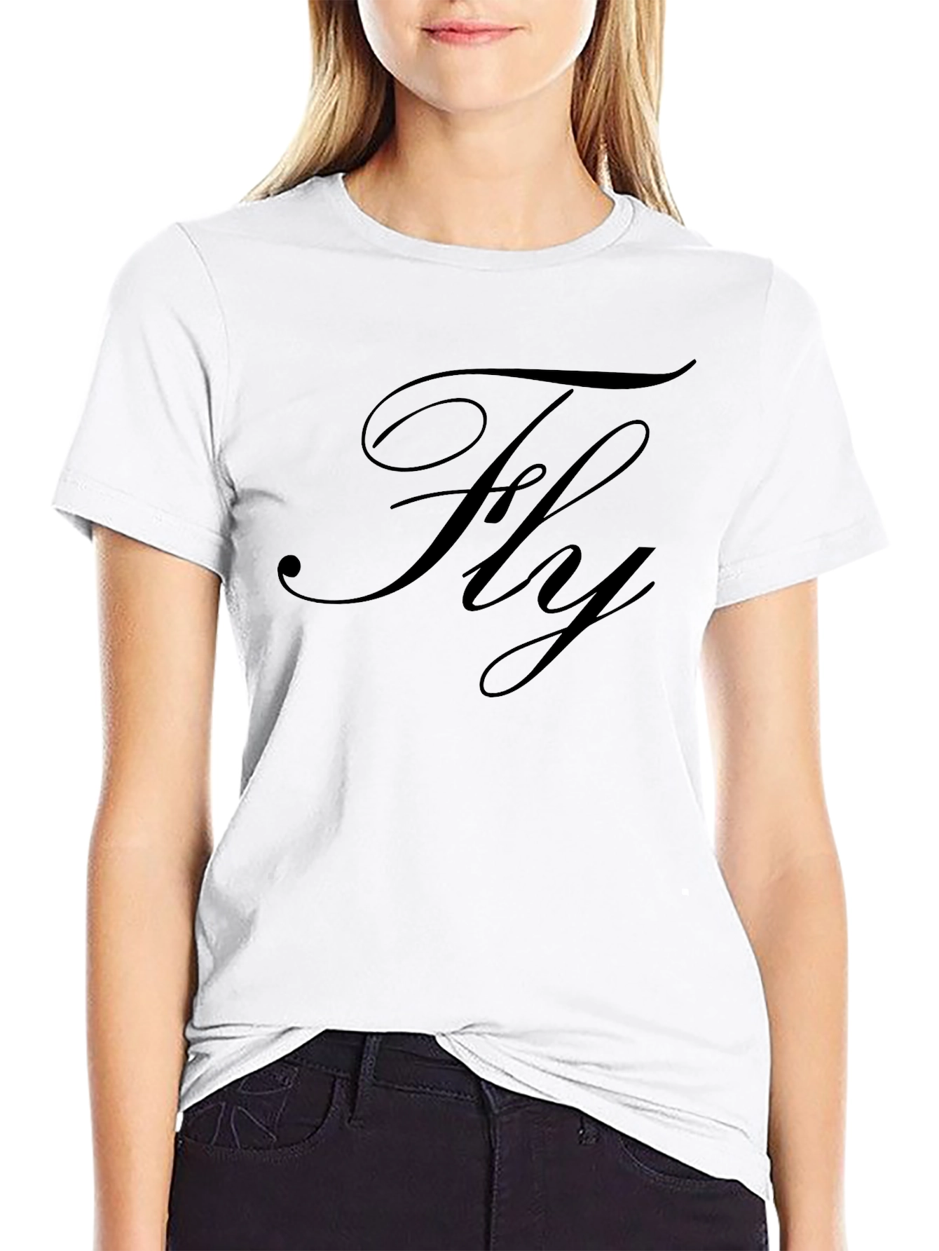 Stylish Black Fly Graphic Tee