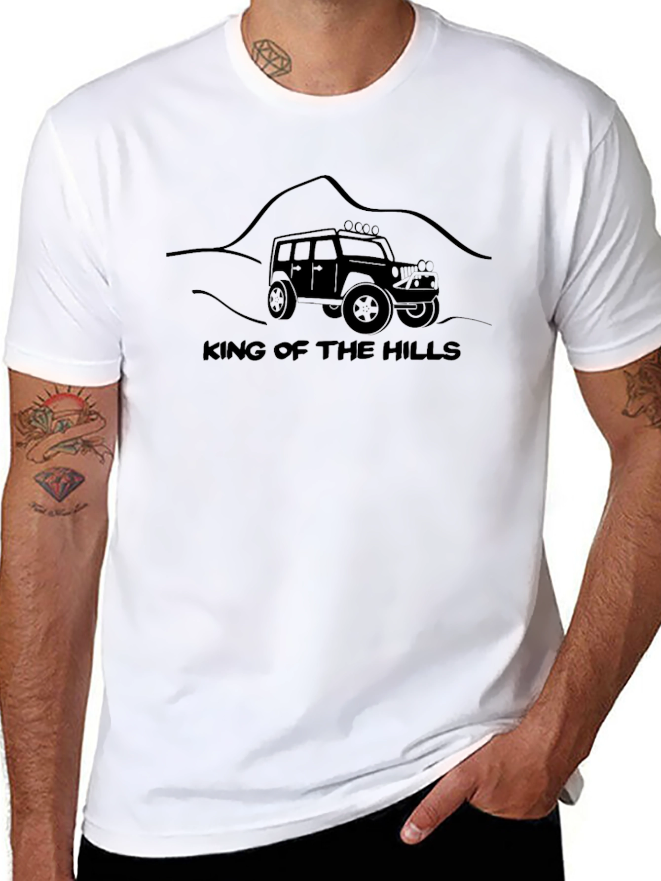 King of the Hills Black Graphic Tee