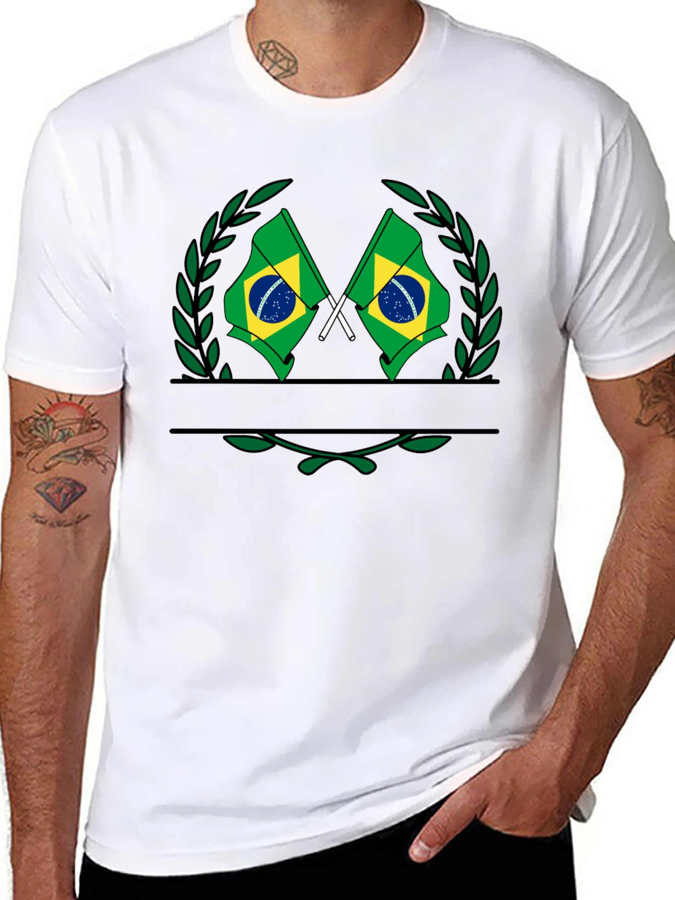 Brazil Flag Graphic T-Shirt