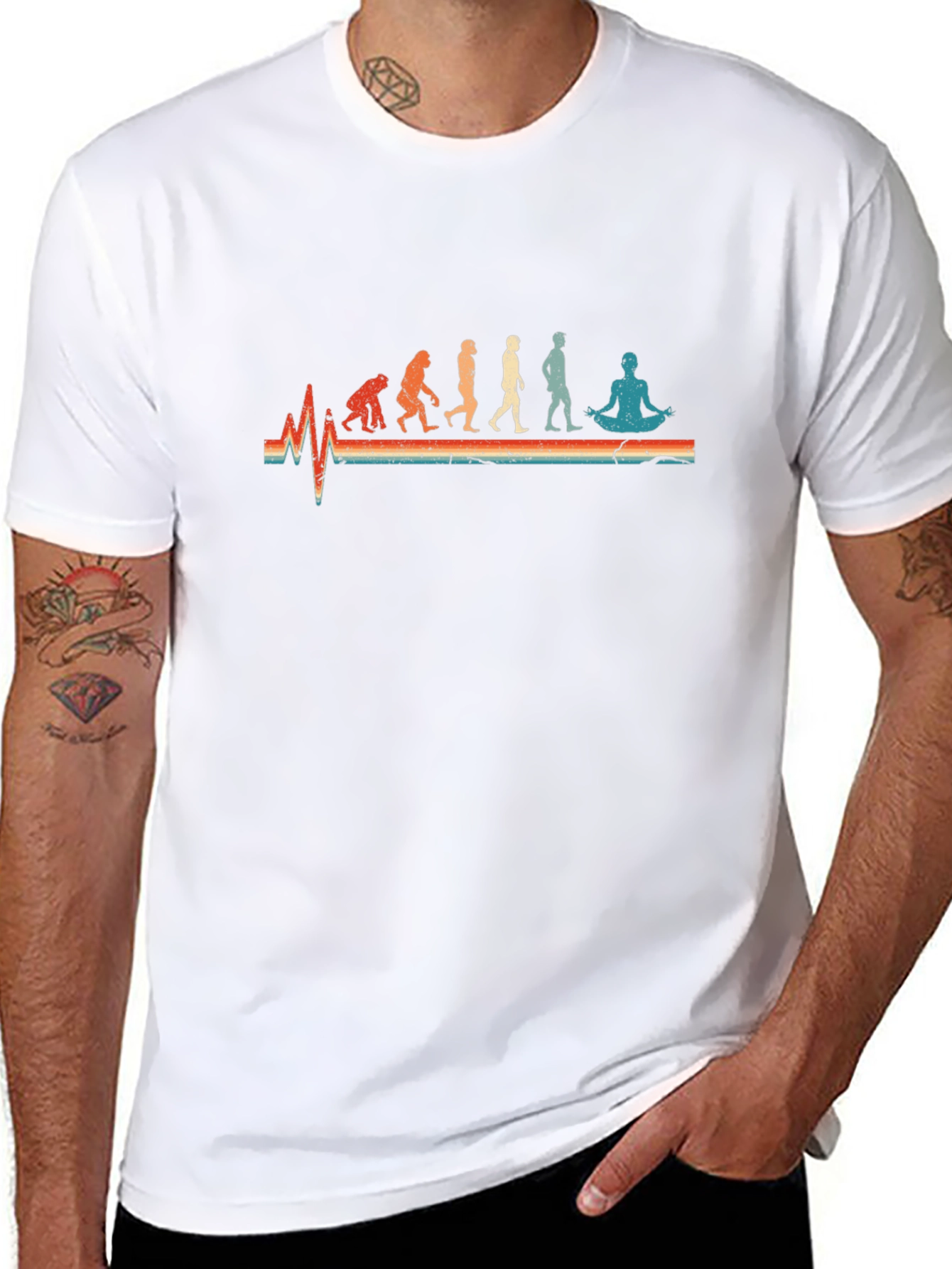 Evolution Meditation Graphic T-Shirt