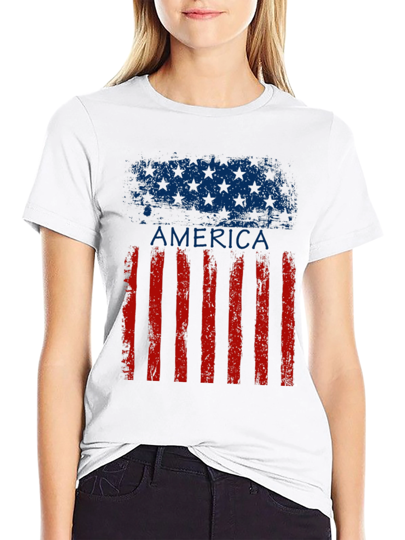 American Flag Graphic T-Shirt
