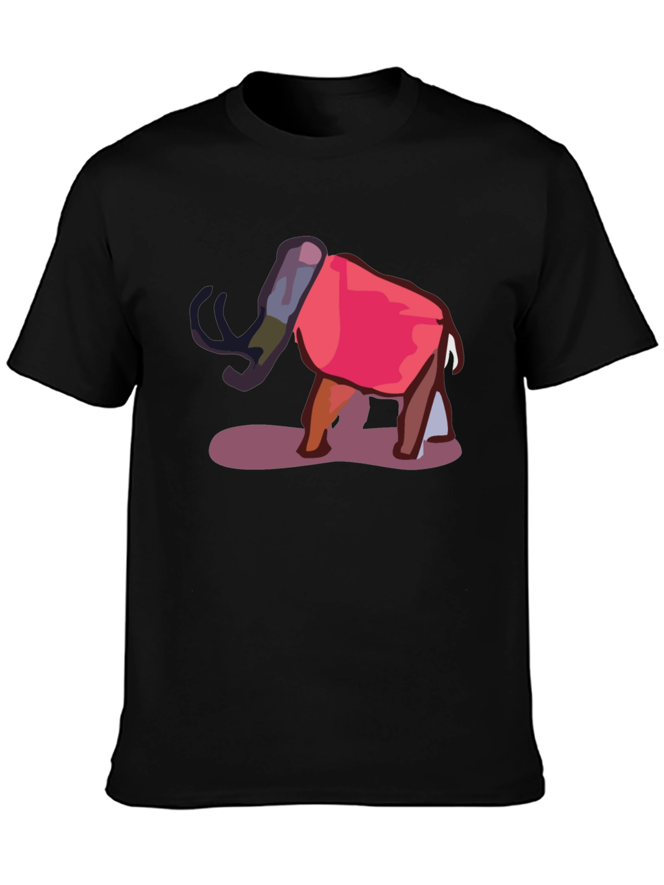 Abstract Elephant Graphic Tee - Unique Style