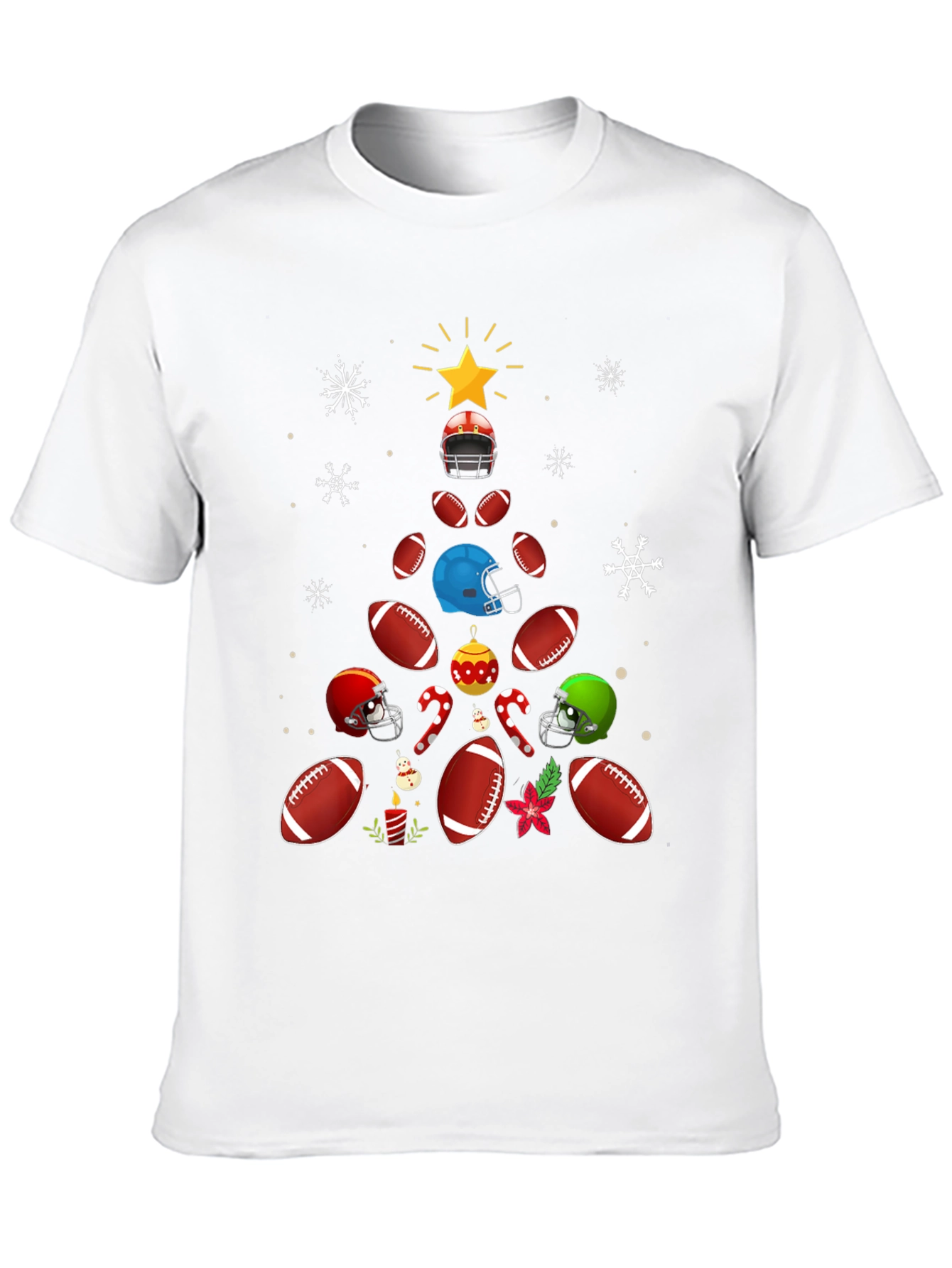Football Christmas Tree T-Shirt