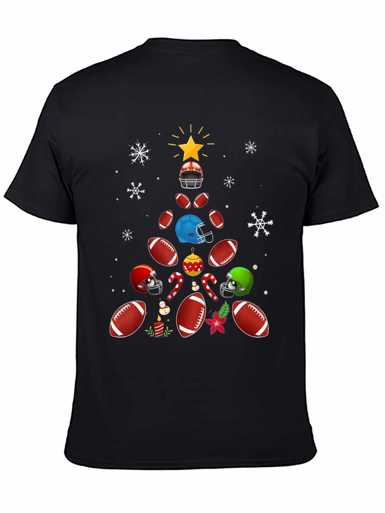 Football Christmas Tree T-Shirt