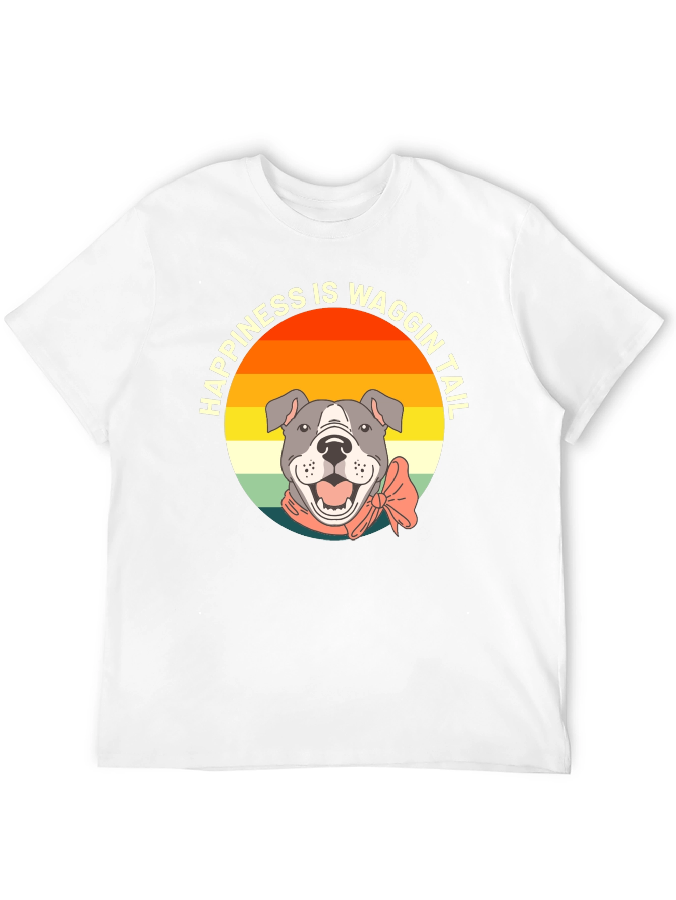 Happiness Waggin Tail Dog Graphic Tee