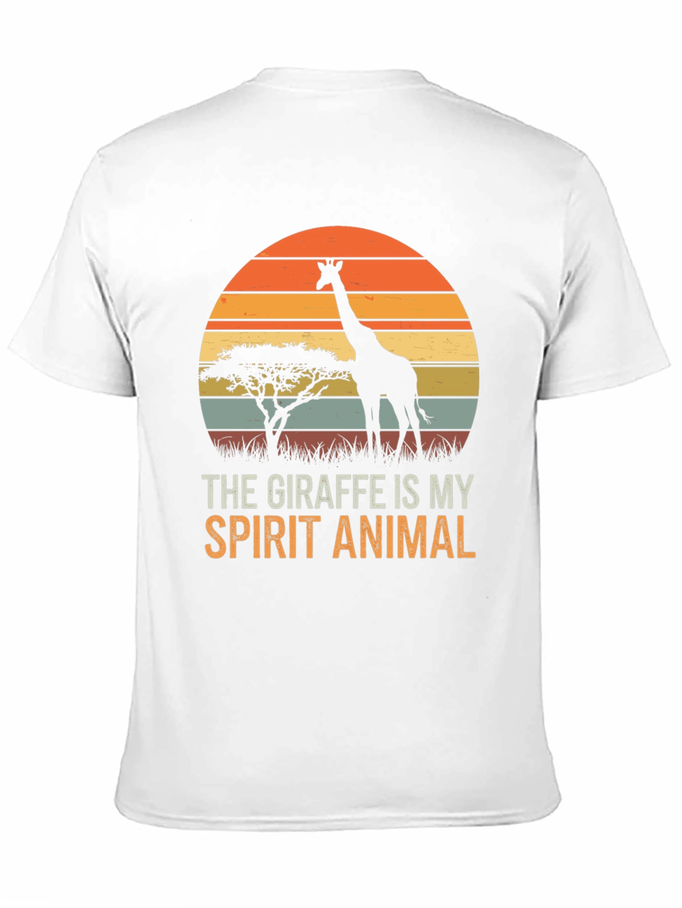 Giraffe Spirit Animal Graphic Tee - Unisex Black T-Shirt