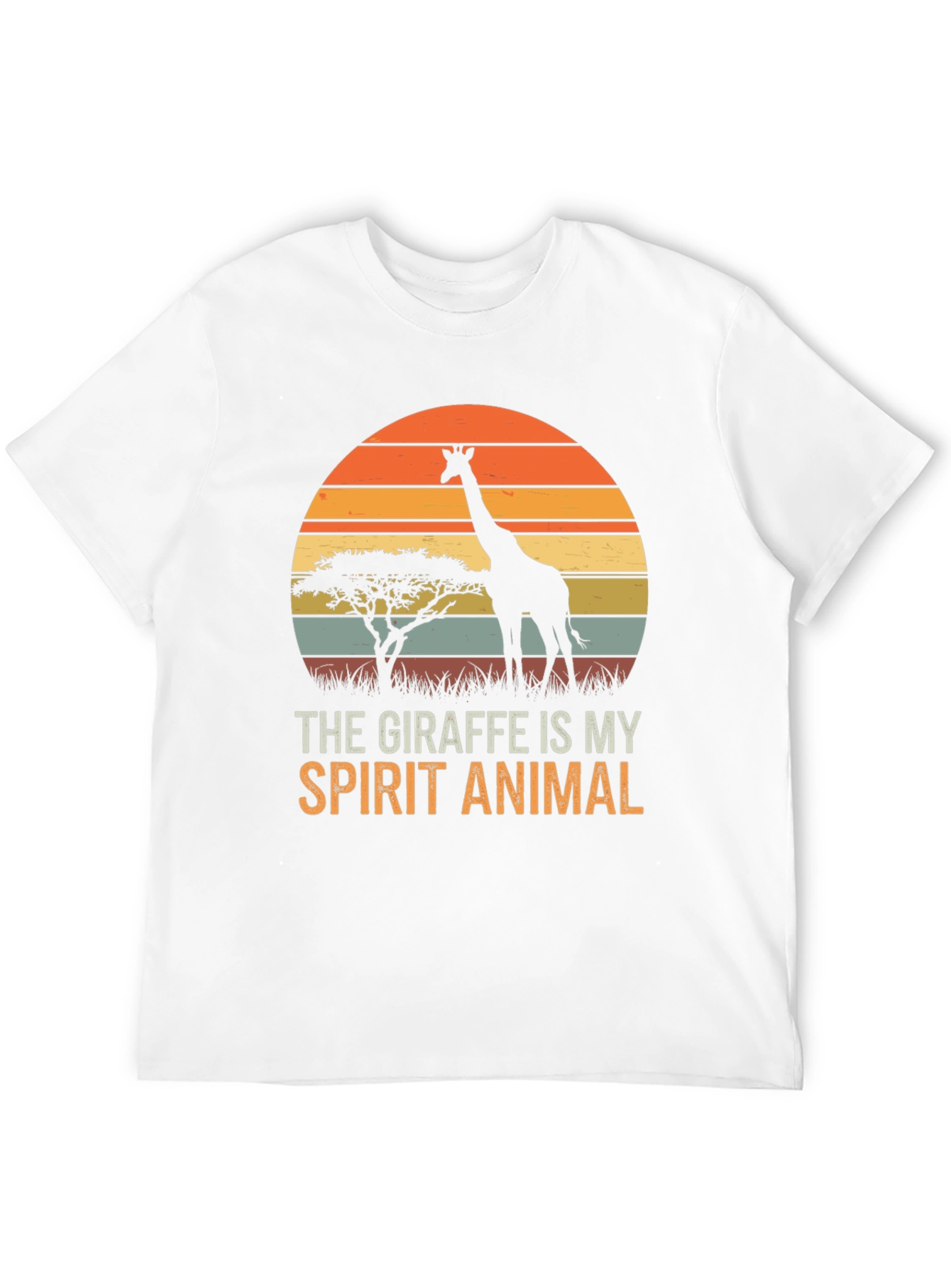 Giraffe Spirit Animal Graphic Tee - Unisex Black T-Shirt