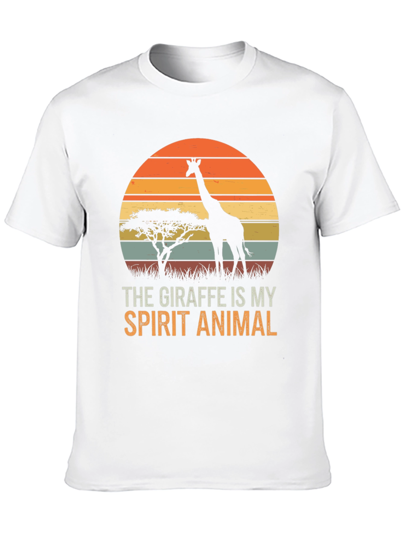 Giraffe Spirit Animal Graphic Tee - Unisex Black T-Shirt