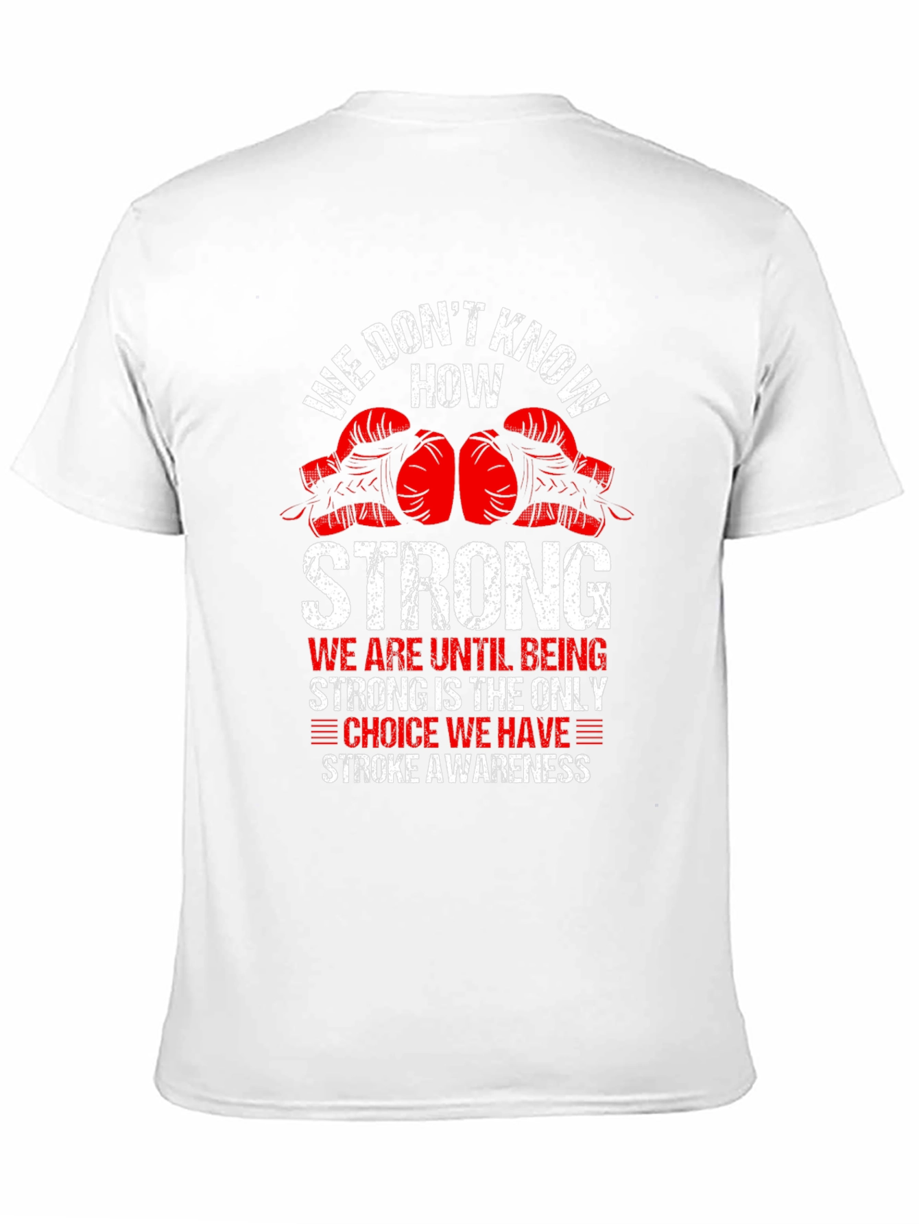 Stroke Awareness Boxing Glove Graphic T-Shirt