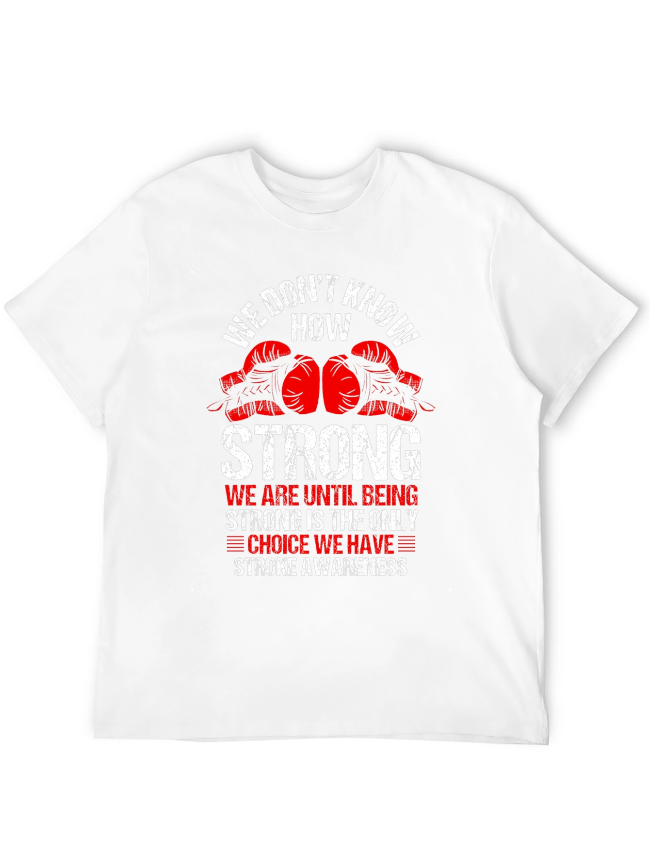 Stroke Awareness Boxing Glove Graphic T-Shirt