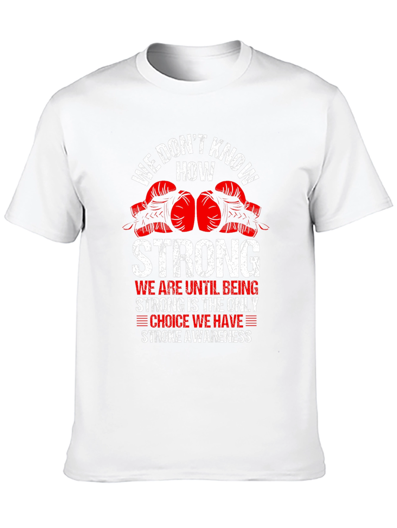 Stroke Awareness Boxing Glove Graphic T-Shirt