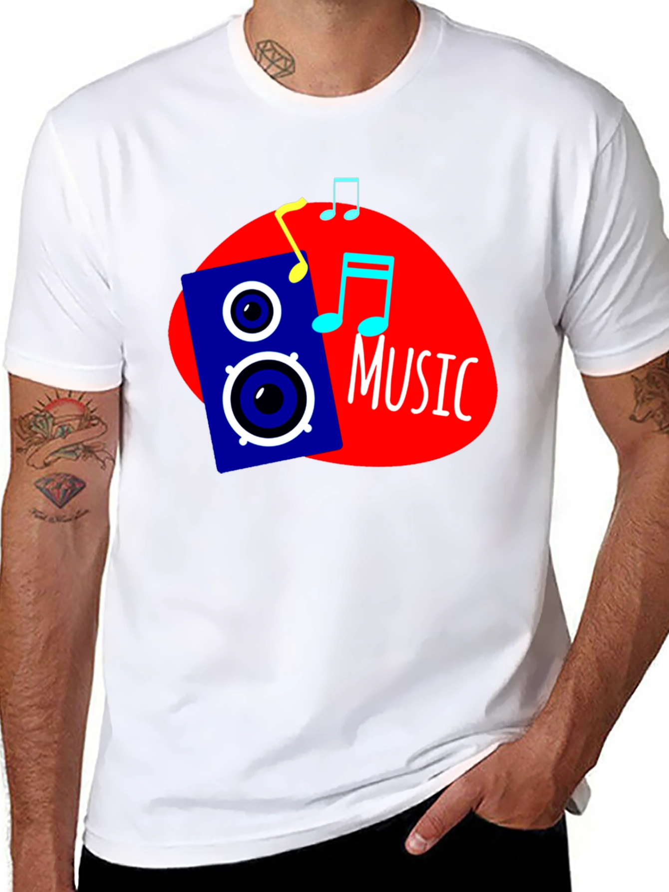 Music Graphic Black T-Shirt