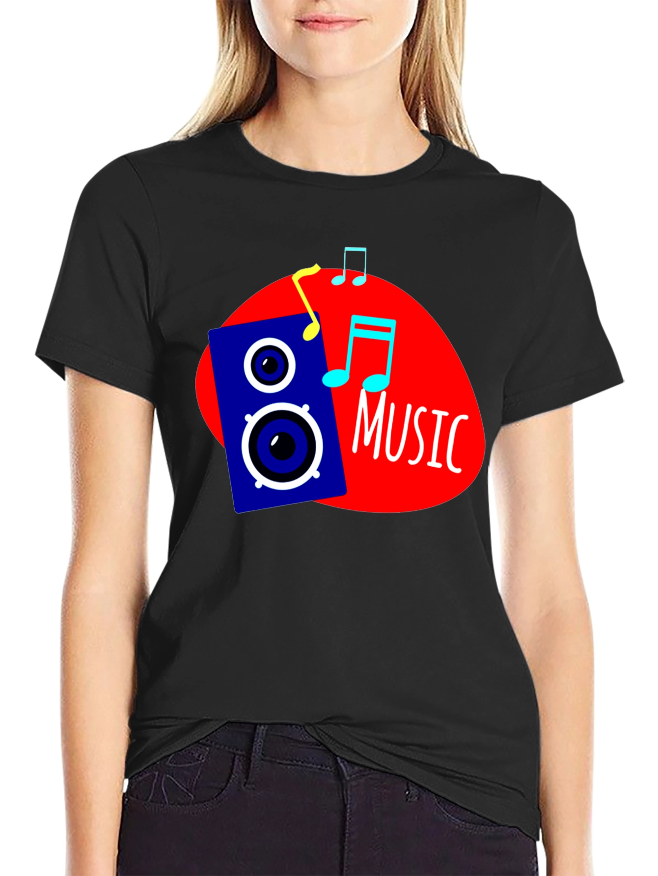 Music Graphic Black T-Shirt