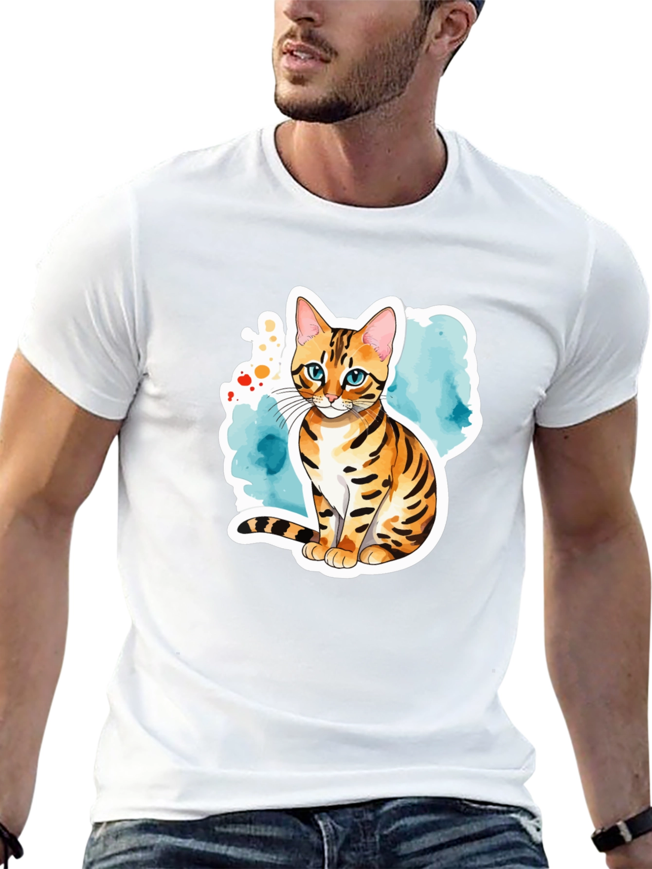 Cute Cat Graphic Tee - Trendy Animal Lover Shirt