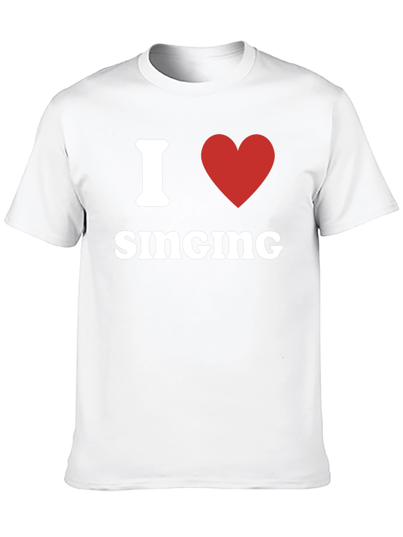 I Heart Singing Black T-Shirt