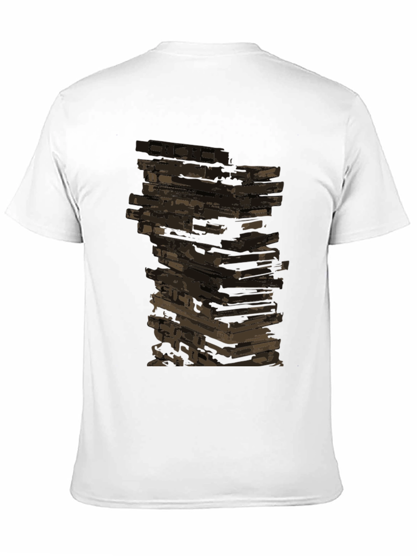 Retro Cassette Tape Stack Graphic Tee