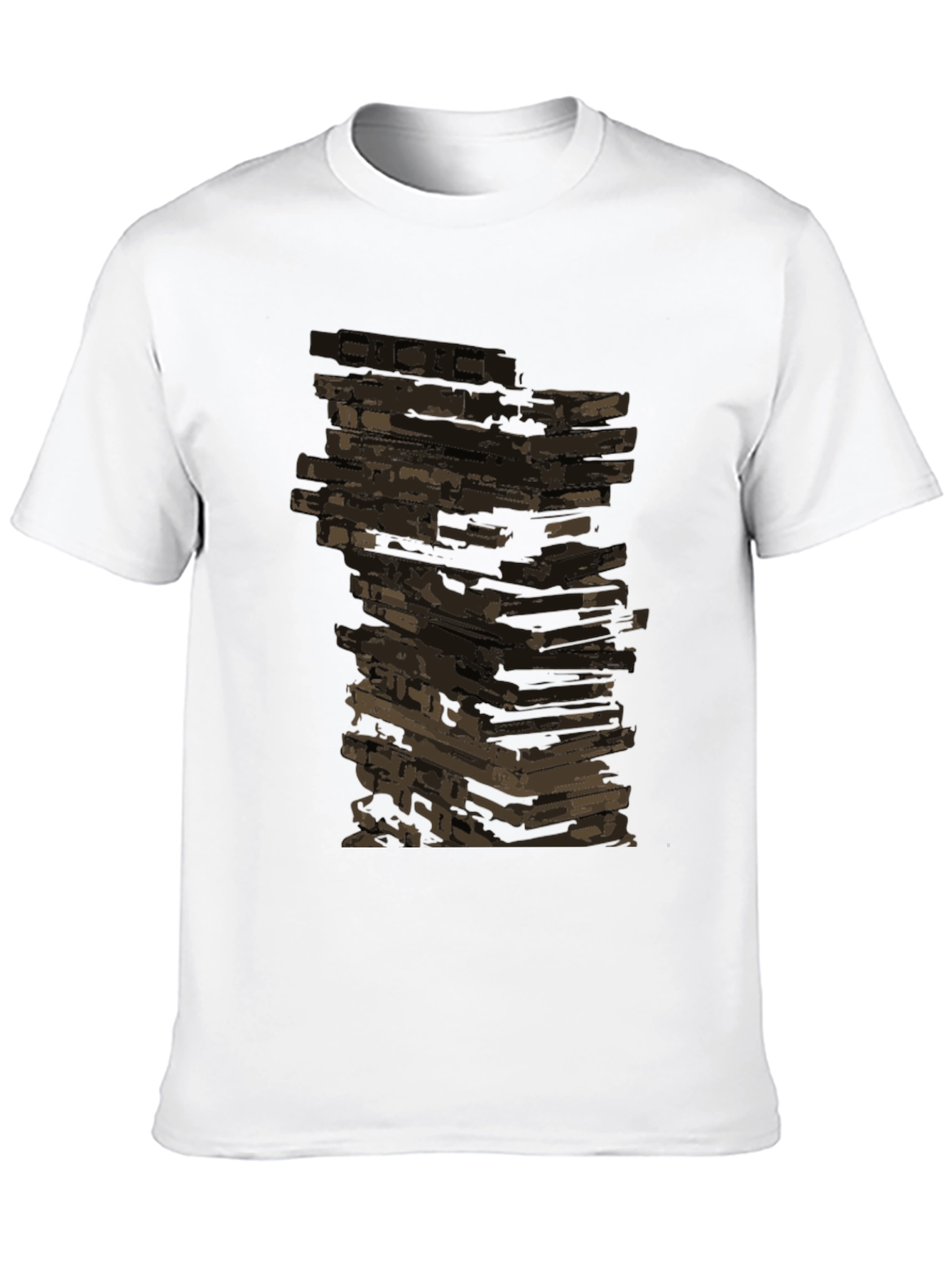 Retro Cassette Tape Stack Graphic Tee