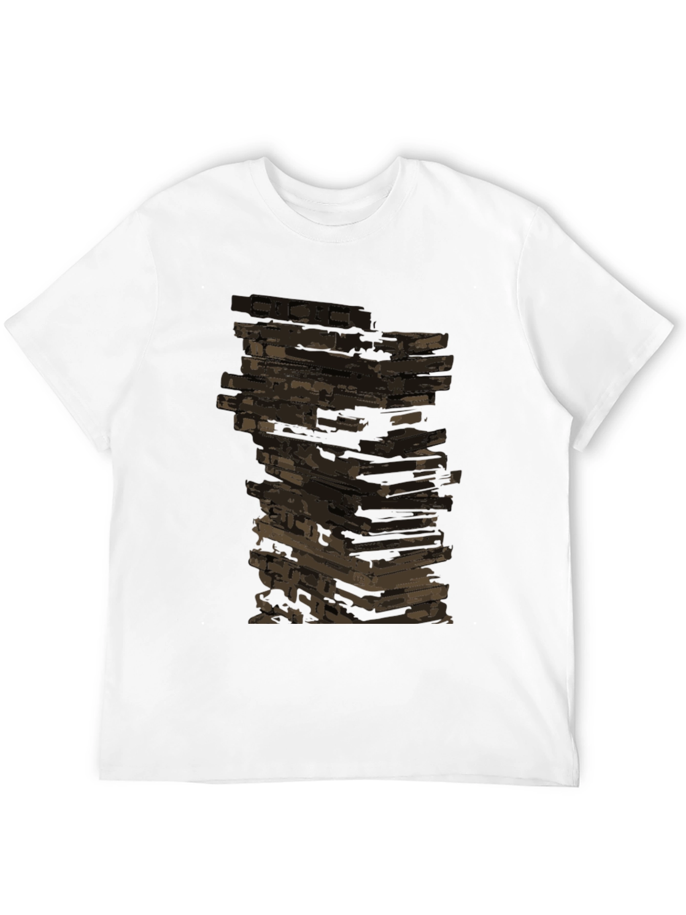 Retro Cassette Tape Stack Graphic Tee