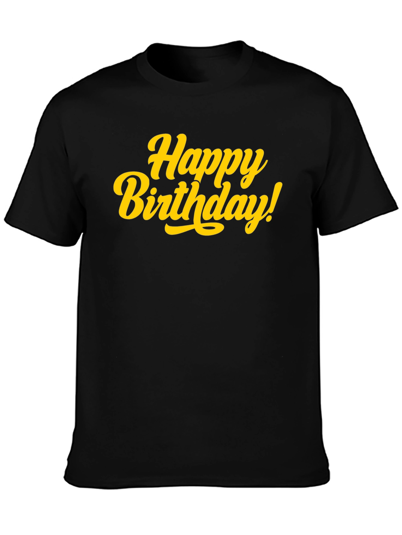 Happy Birthday Black T-Shirt