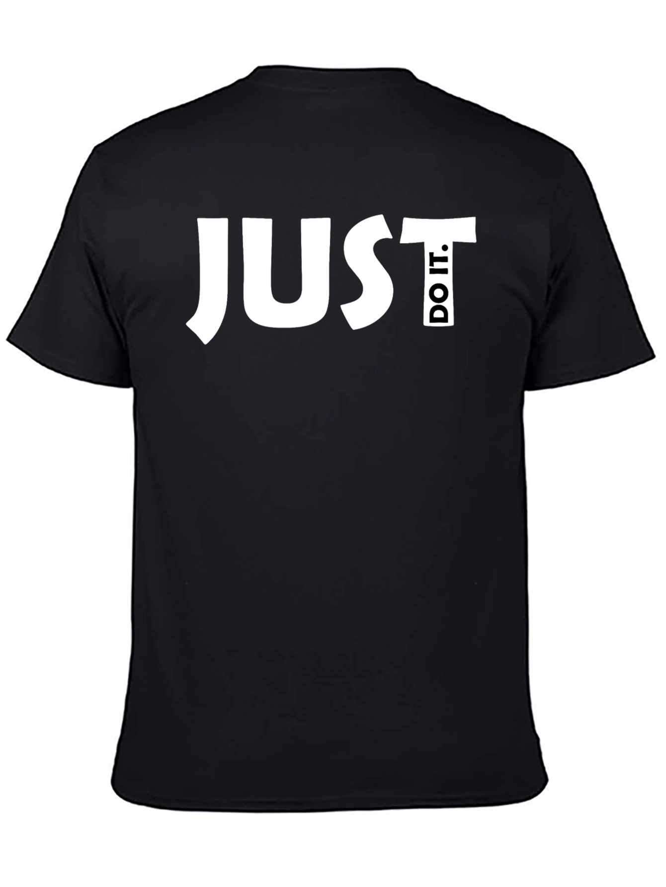 Just Do It Black Graphic Tee