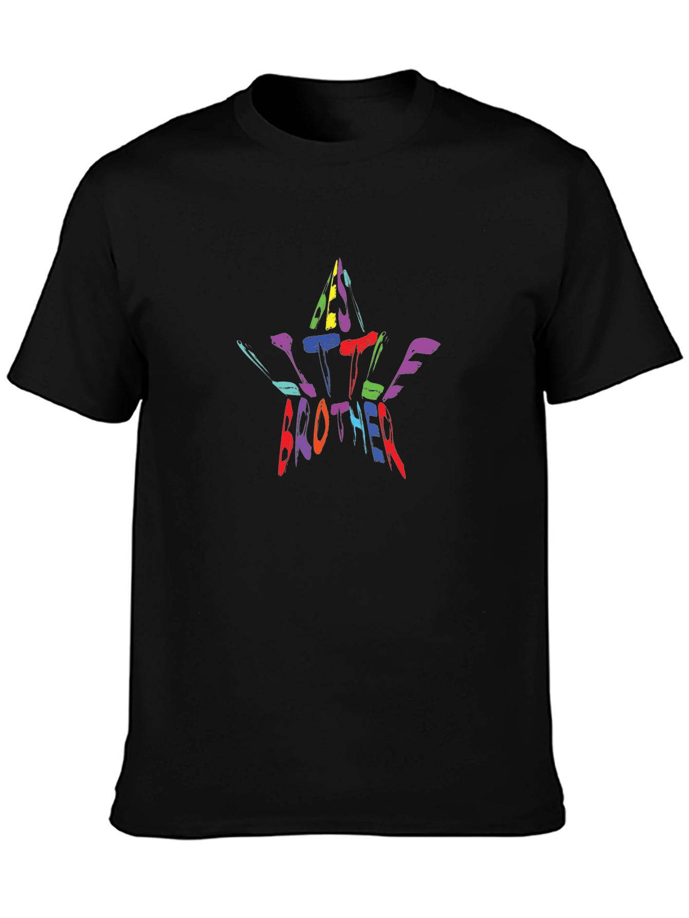 Little Brother Starburst Black T-Shirt