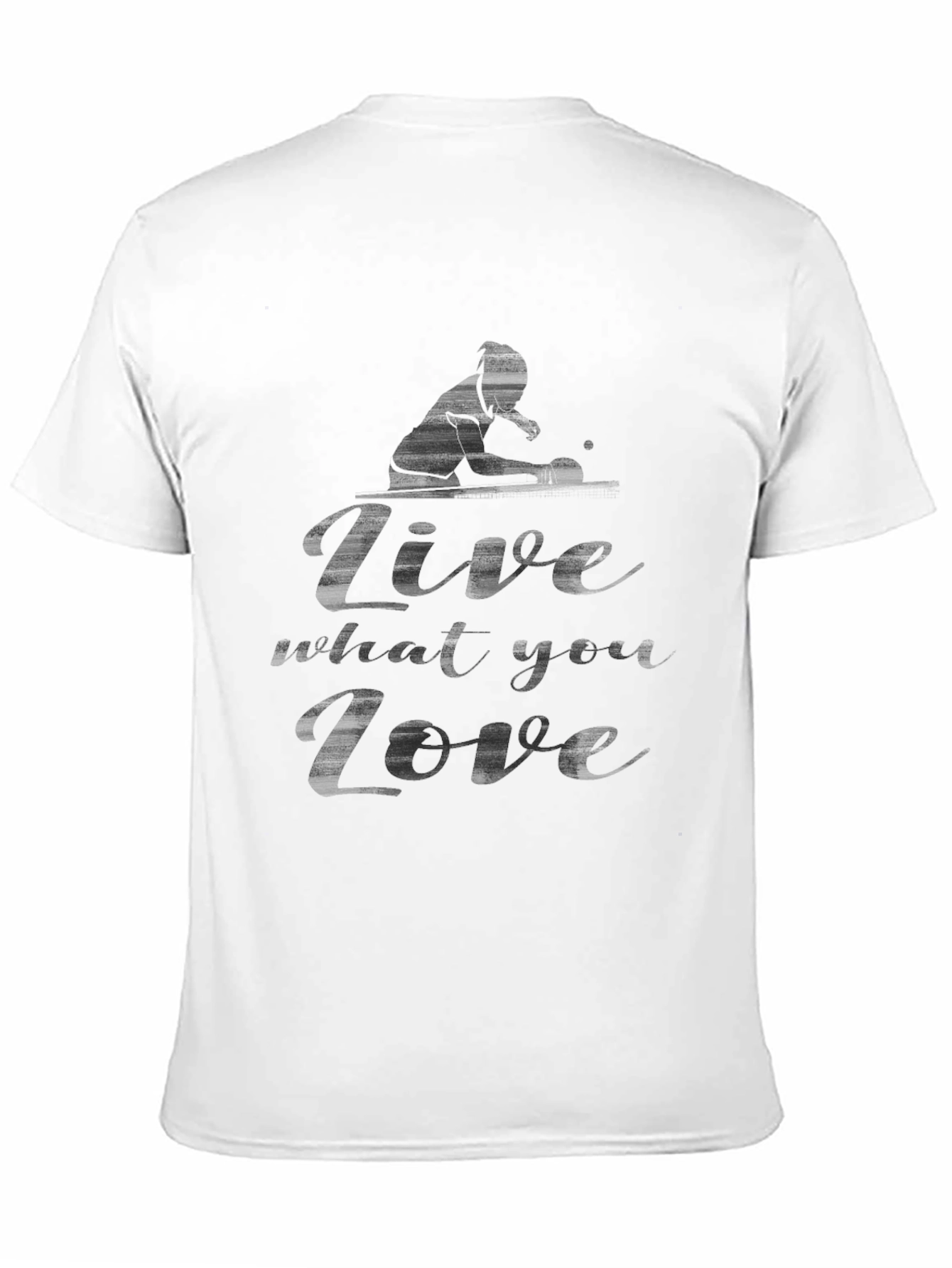 Mens Black Graphic Tee - Live What You Love