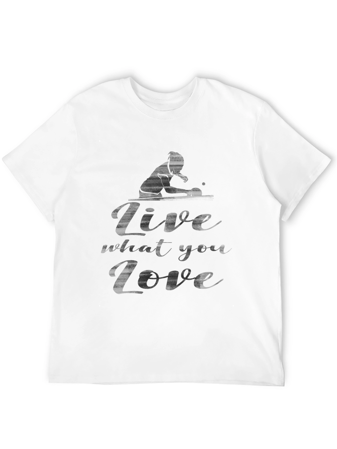 Mens Black Graphic Tee - Live What You Love
