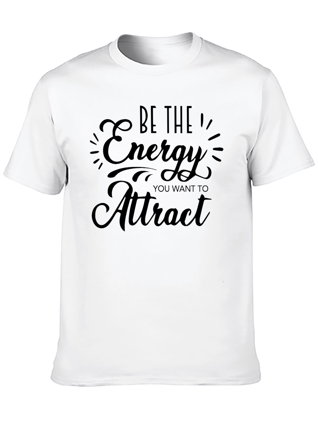 Be the Energy Black Graphic T-Shirt